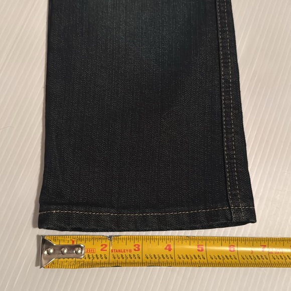 Wrangler slim straight, adjustable waist, boot cut blue jeans. Size 5T - Picture 12 of 14